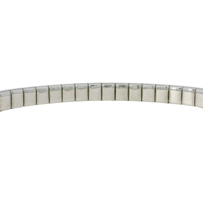 14K White Gold Natural 5.10 Carats Diamond Flexible Bangle Bracelet