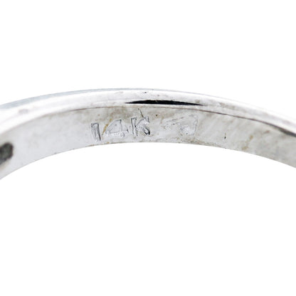 Vintage White Gold and Diamond Cocktail Ring