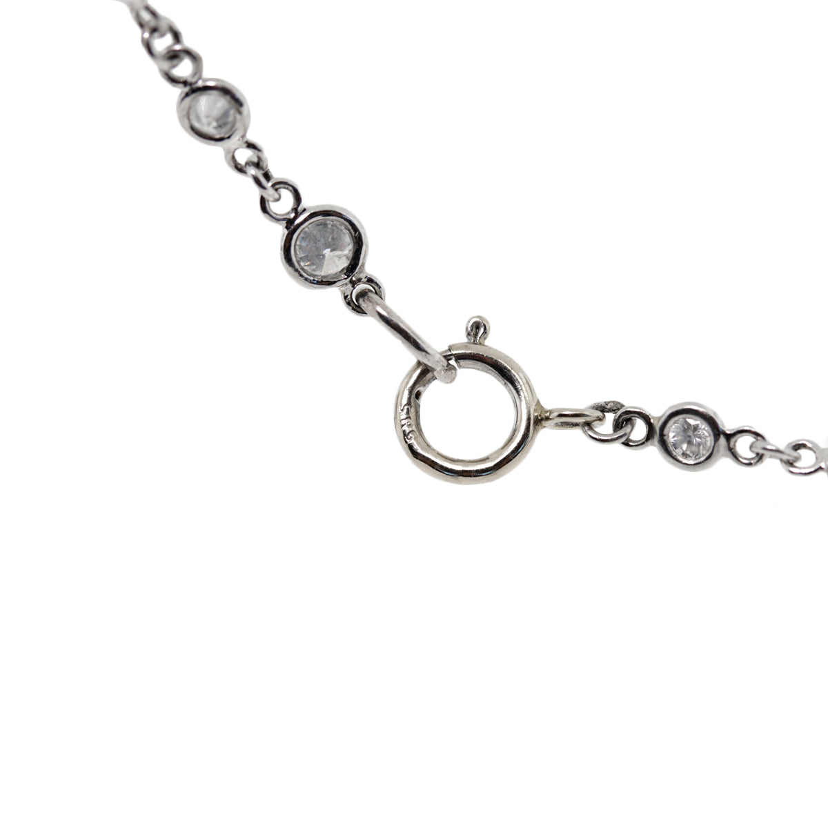 Platinum 2.70ctw Diamond By The Yard 18" Necklace