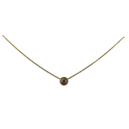 Alan Friedman 18K Natural Pink and Yellow Diamond Solitaire Pendant