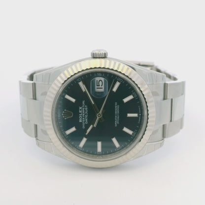 Rolex 126334 Datejust Stainless Steel Blue Stick Dial 41mm Watch