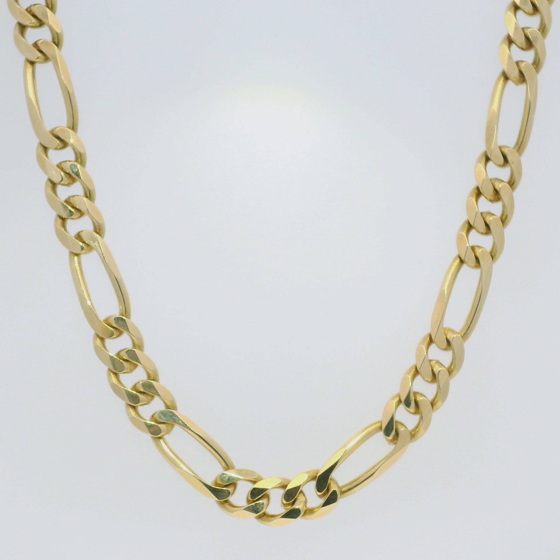 14k Yellow Gold Figaro Chain 20" Link Necklace