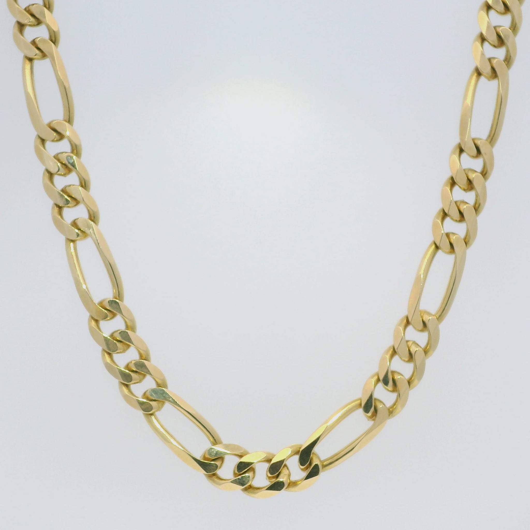 14k Yellow Gold Figaro Chain 20" Link Necklace