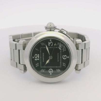 Cartier Pasha Stainless Steel Black Dial 35mm Watch