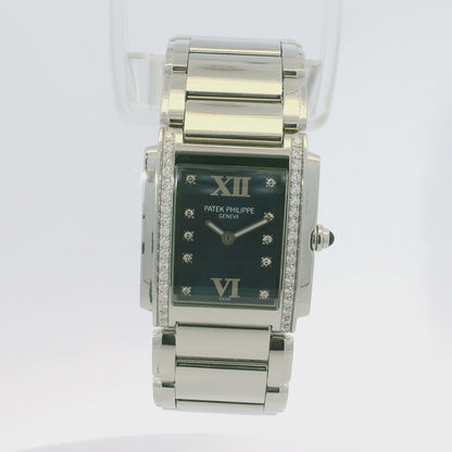 Patek Philippe 4910/10A Twenty-4 Stainless Steel Diamond Bezel Diamond Dial Watch