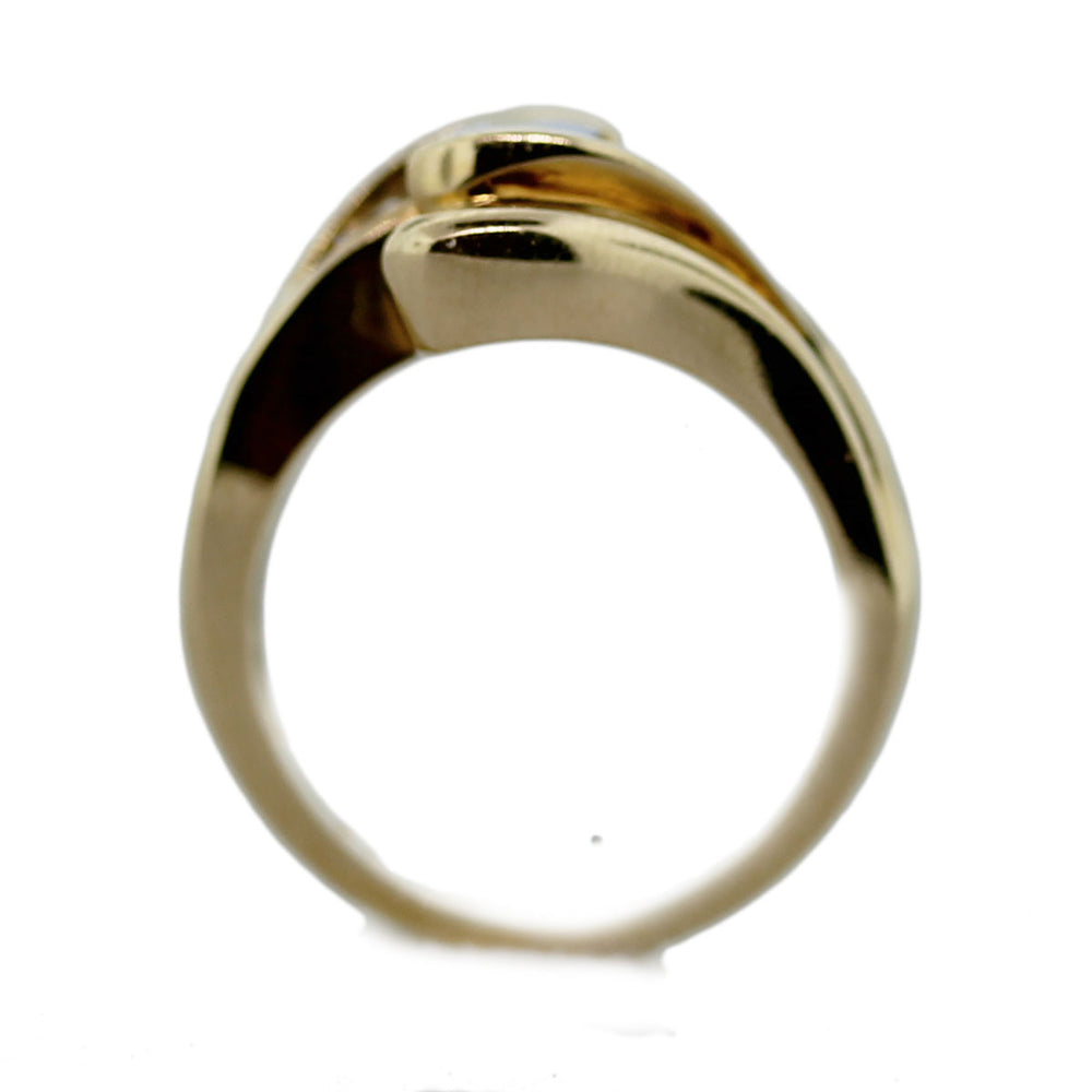 14K Yellow Gold, Tanzanite and Diamond Ring
