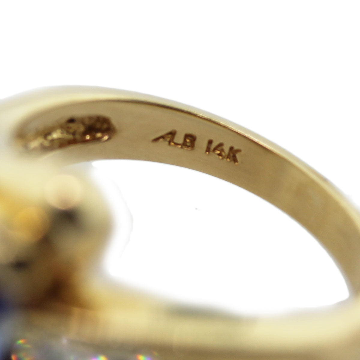14K Yellow Gold, Tanzanite and Diamond Ring