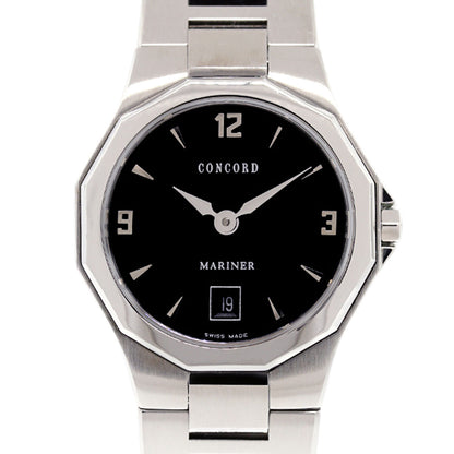 Concord Mariner Stainless Steel Black Dial Ladies Watch