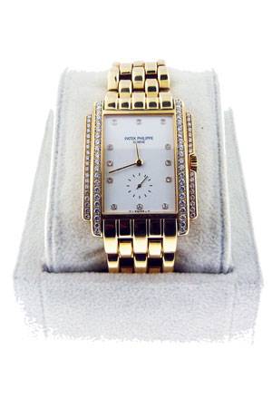 Patek Philippe Gondolo 18kt Yellow Gold Diamond Watch, preowned patek philippe boca