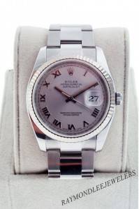 Rolex Datejust 116234 Men's Rhodium Dial Watch, rolex boca raton datejust, rolex