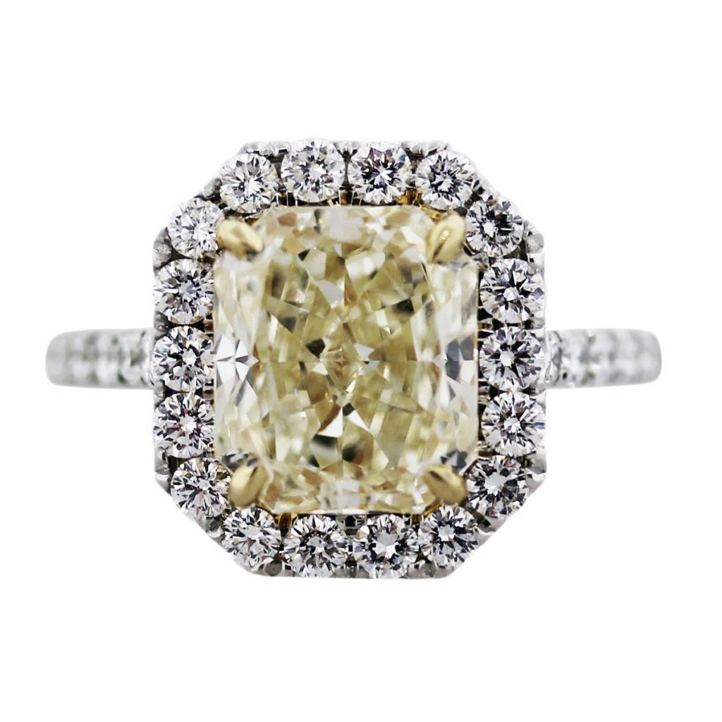 yellow diamond engagement ring, yellow diamond ring, canary diamond ring