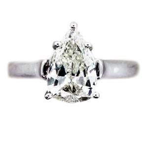 1.68ct pear shaped engagement ring, pear shaped engagement ring boca raton