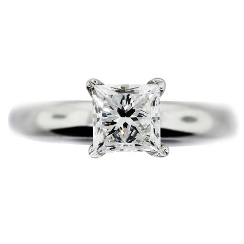 1 carat princess cut solitaire, 1 carat princess engagement ring, engagement ring boca