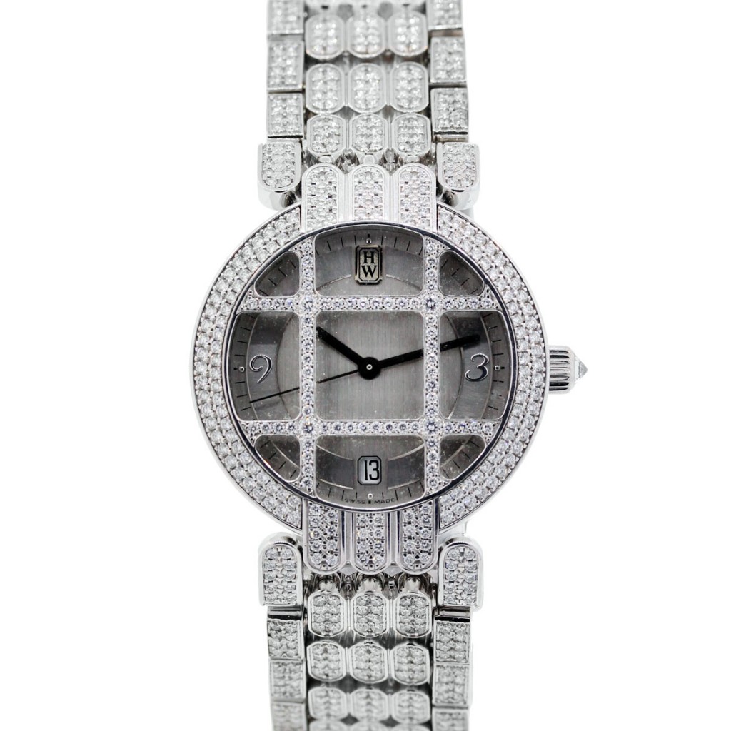 Harry Winston Premier 18k White Gold Grill All Diamond Watch