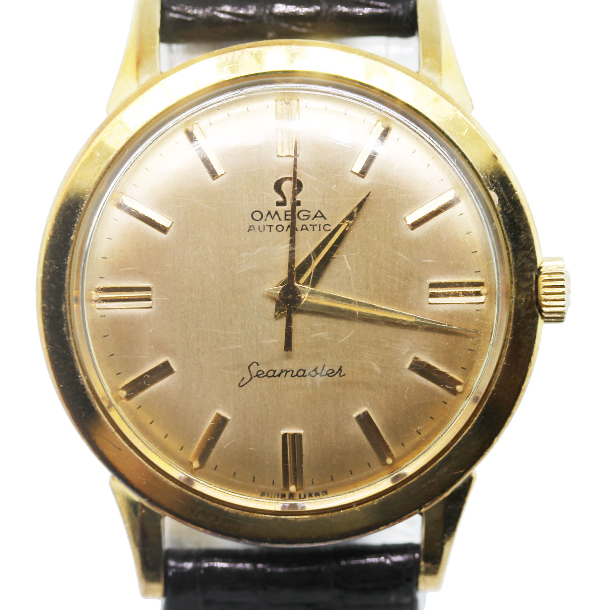 Vintage Omega Seamaster Gold Filled Mens Watch