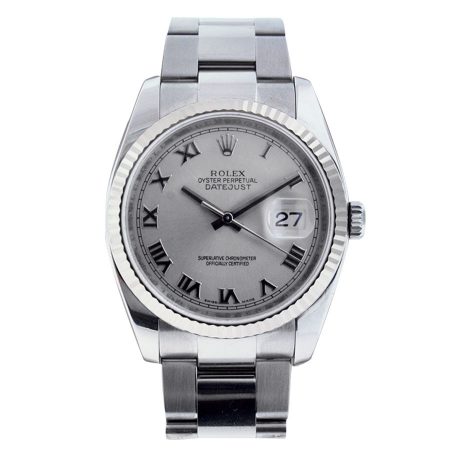 Rolex Datejust 116234 Men's Rhodium Dial Watch