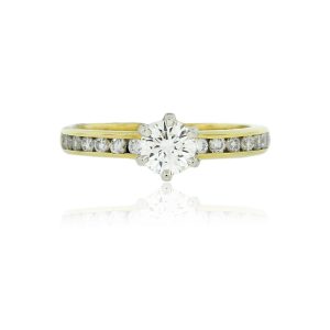 Tiffany & Co. 18k Yellow Gold Diamond 0.38ctw Engagement Ring