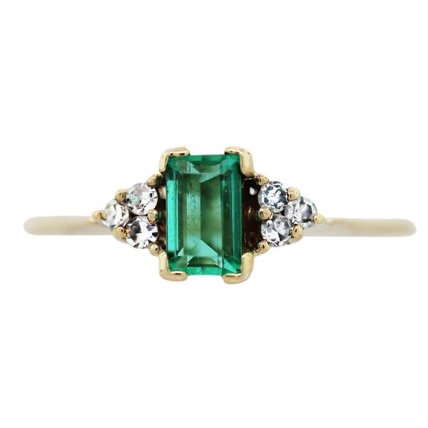 emerald diamond gold ring boca raton