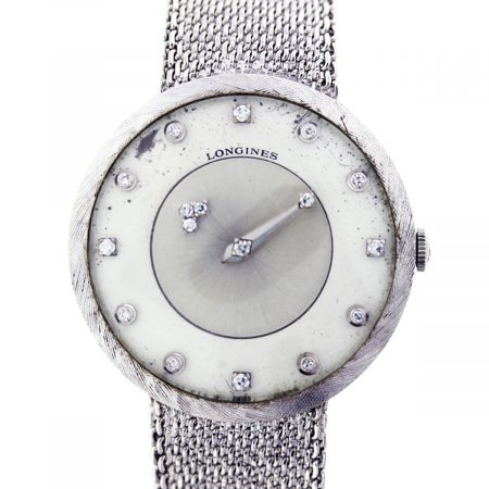 Vintage 14k White Gold Longines Watch