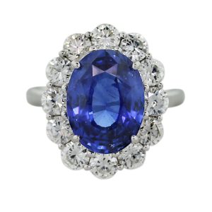 Sapphire engagemnet ring, Kate Middleton engagement ring look alike