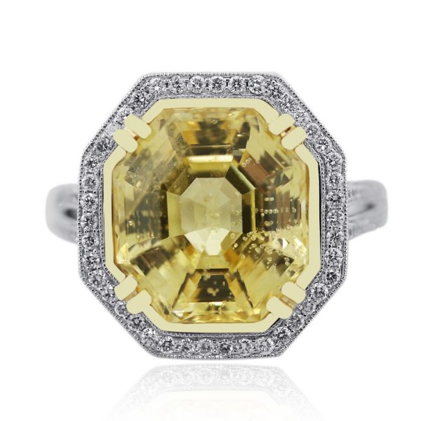 Yellow sapphire ring