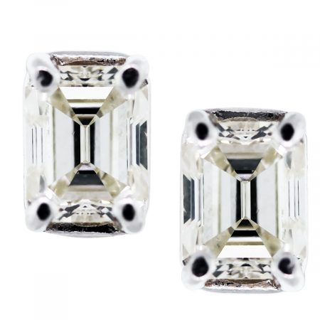 emerald diamond earrings
