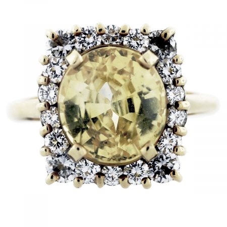yellow sapphire diamond ring