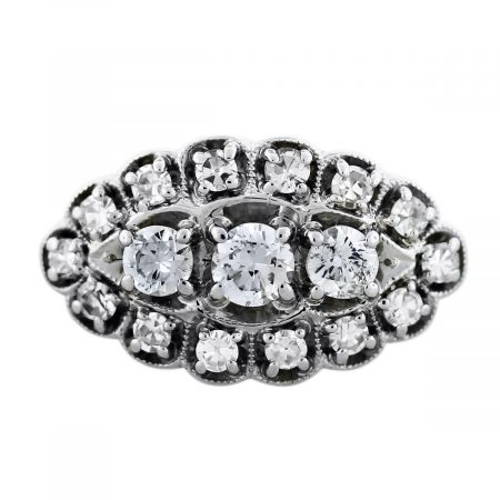 Diamond Cluster Ring