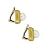 Angela Cummings Gold and Pearl Ear-clip Earrings - Image 4