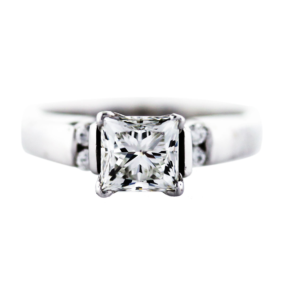 1 Carat Princess Cut Diamond Engagement Ring Boca Raton 2426