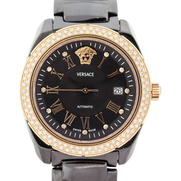 versace men's diamond watch