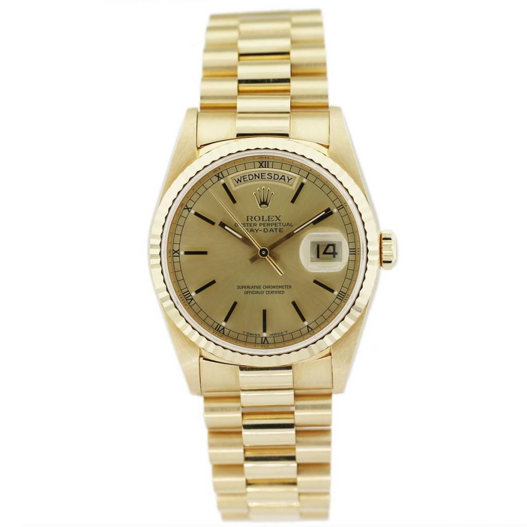 Rolex Day Date Presidential 18238 18k Yellow Gold Watch, rolex gold president