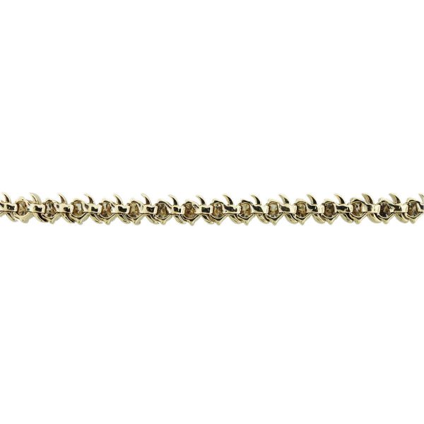 14k Yellow Gold 10.50 Carat Diamond S-Link Bracelet