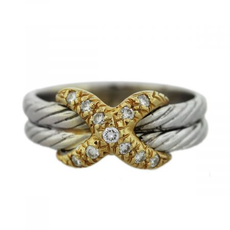 Two Tone Cable X Ring
