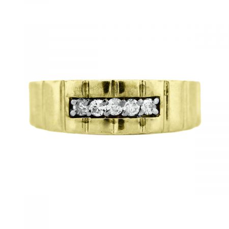 Yellow Gold Diamond Band Ring