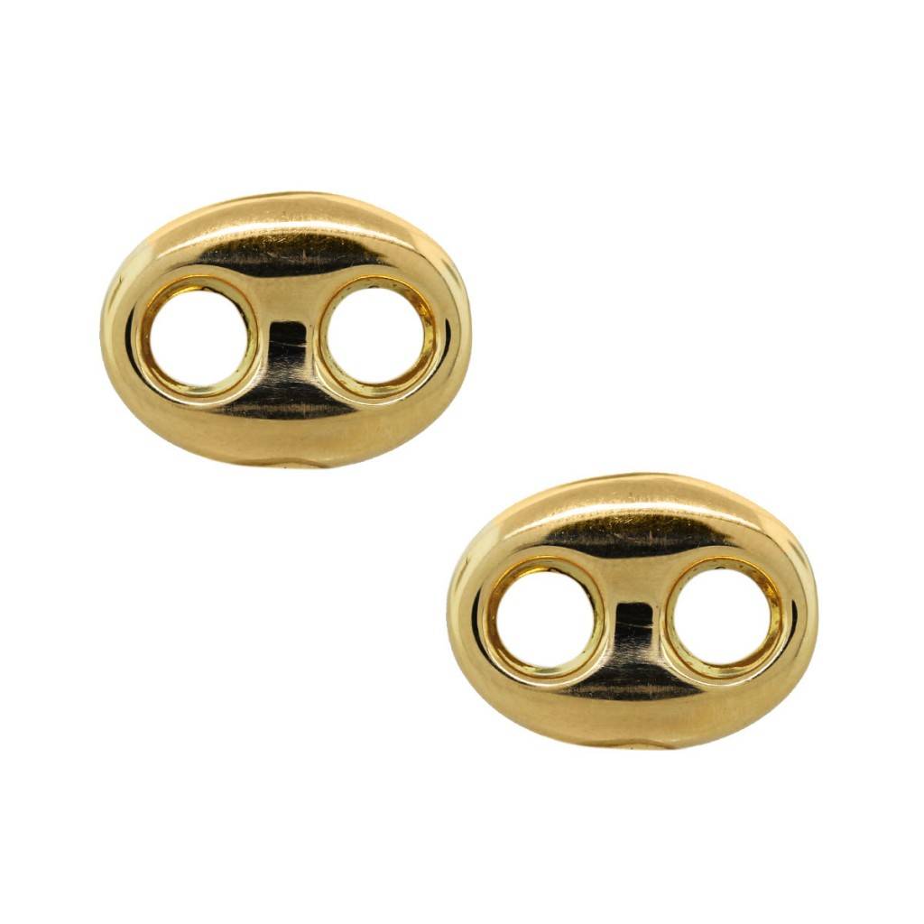 Gold Mariner Link (Gucci Style) Mens Cufflink Tie Bar Set, gucci cufflinks, gucci replica cufflinks