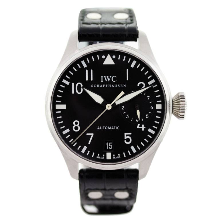 IWC Stainless Steel Big Pilot Wristwatch with Date, buy used IWC big pilot, iwc ebay
