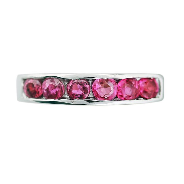 pink ruby ring white gold