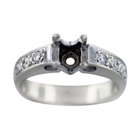 engagement ring setting for princess cut diamond