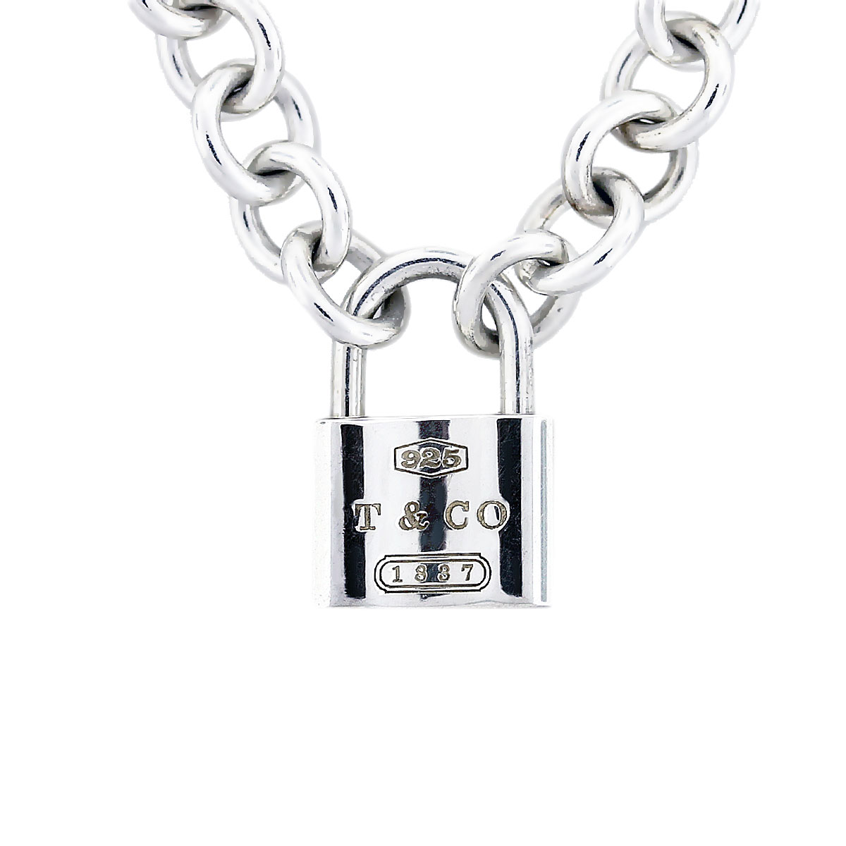 tiffany & co padlock necklace