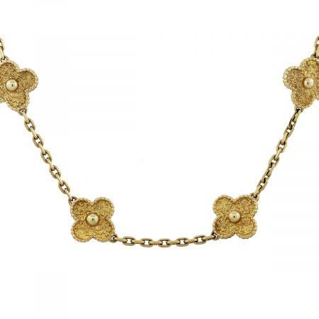 vca alhambra gold necklace