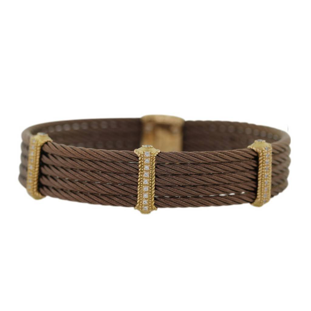 Charriol Celtique Collection 5 Row Bronze Cable Bracelet-Boca Raton