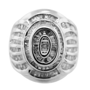 18K White Gold Mens Diamond Ring boca raton 