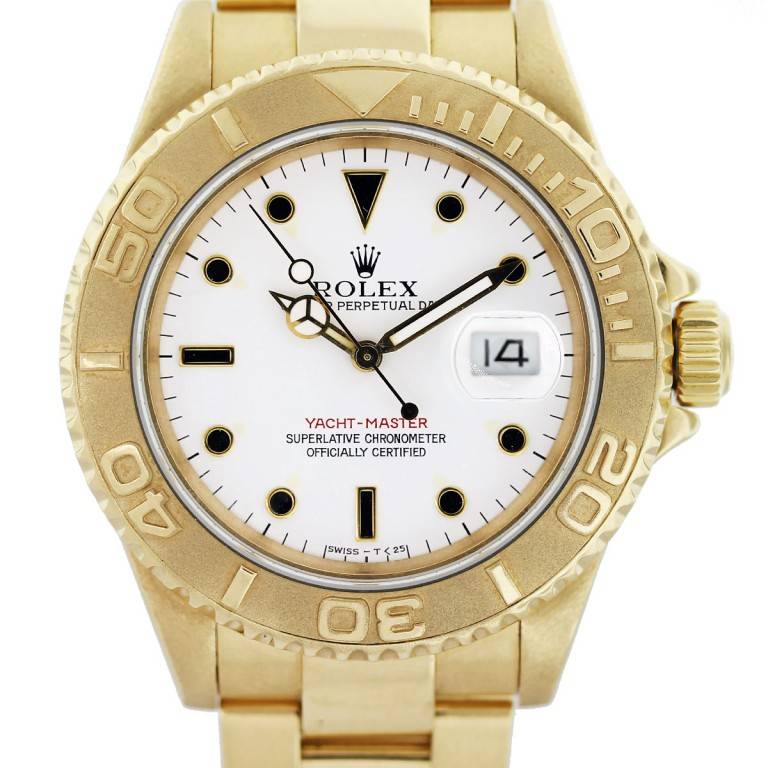 Rolex Yachtmaster 16628 18K Yellow Gold Mens Watch