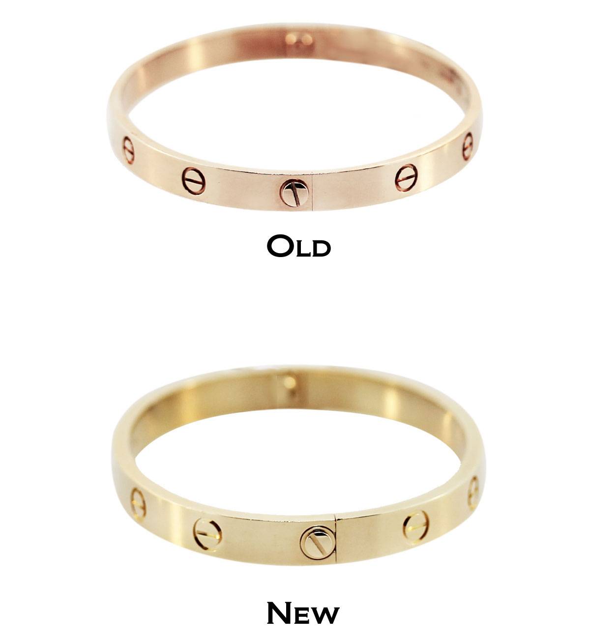 The Difference Between the New Cartier Love Bangle the Older