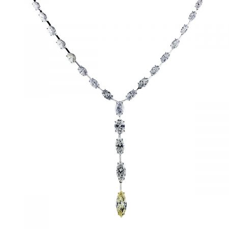 marquise diamond drop necklace 1