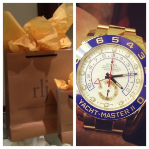 Second hand Rolex Yachtmaster II in yellow gold in Boca Raton