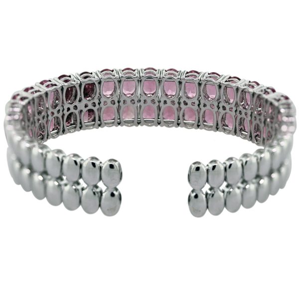 Pink Sapphire Cuff Bracelet