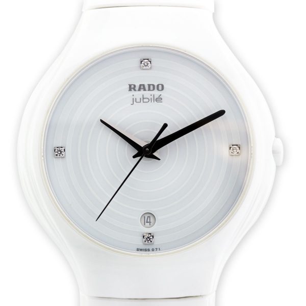 Rado Jubile White Diamond Dial High-Tech Ceramic Watch