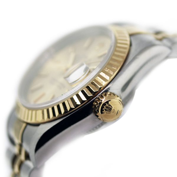Rolex Datejust 6917 Two Tone Champagne Pin-Striped Dial Watch South Florida